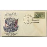 Rare 1961 Civil War Jefferson Davis Stamped Envelope Unearthed