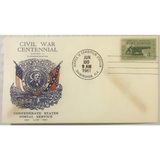 Rare 1961 Civil War Jefferson Davis Stamped Envelope Unearthed