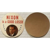 Rare 1968 Nixon Good Loser Sticker Mocks Tricky Dick's Defeats