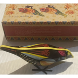 Rare Vintage Tin Pecking Goldfinch Collectible Toy from the 70s 80s