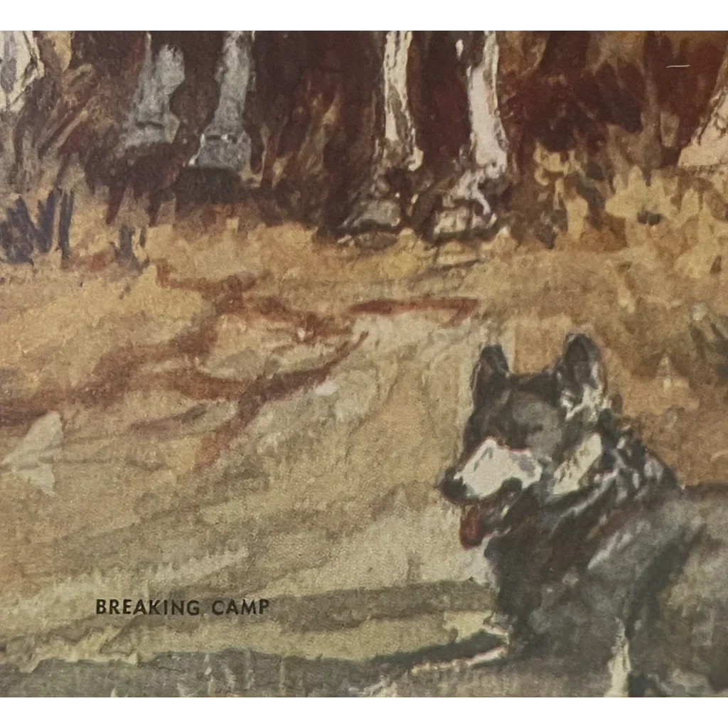 Captivating Charles Russell Vintage 1970s Art Print of Western Life