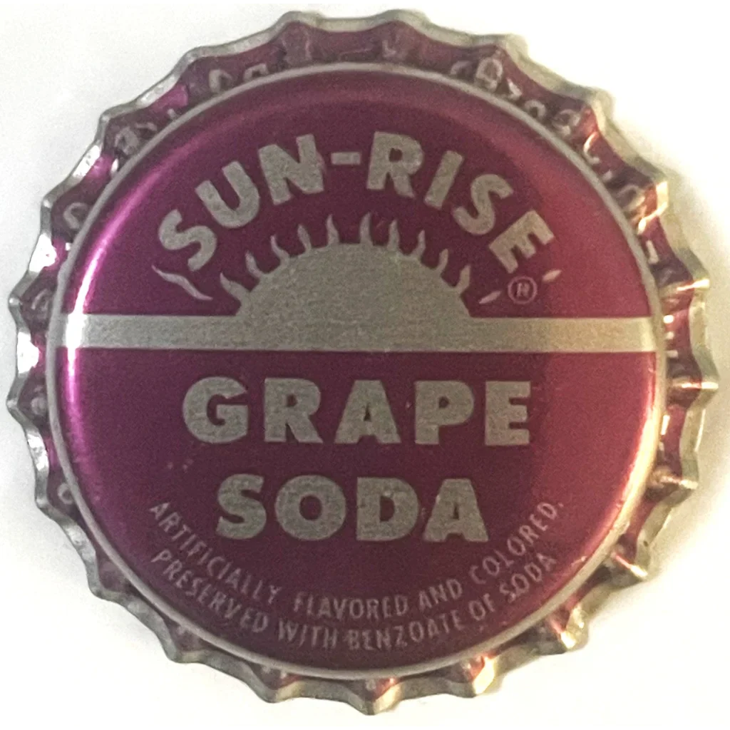 Rare 1970s Sun-Rise Grape Soda Cap From Coca Cola Minnesota