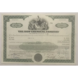 Rare 1970s Dow Chemicals Stock Certificate Collectible Treasure
