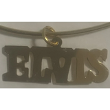 Vintage 1970s Gold Elvis Choker Necklace Rocks the King's Style