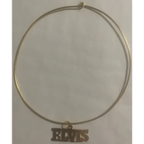 Vintage 1970s Gold Elvis Choker Necklace Rocks the King's Style