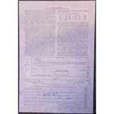 Rare 1970s Pennzoil Stock Certificate 5000 Shares Blue Vintage