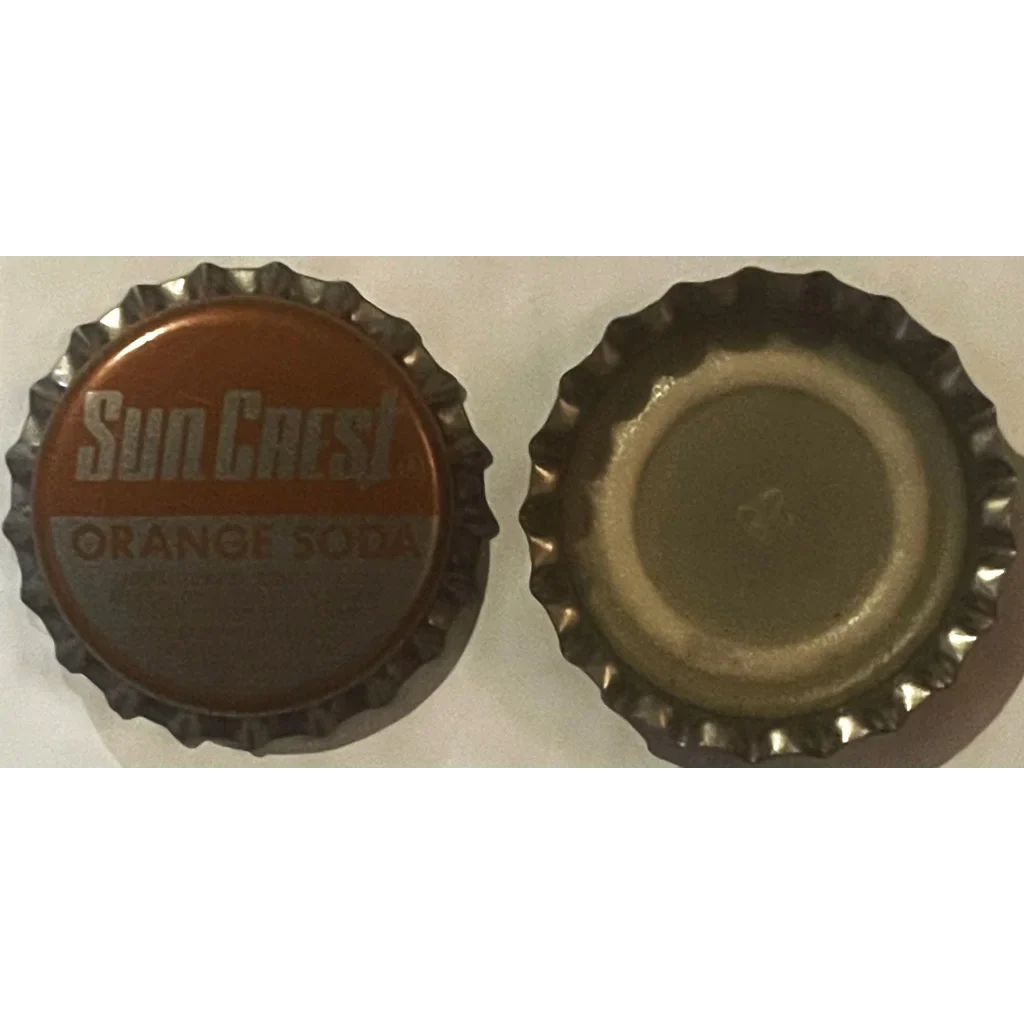 Vintage Sun Crest Soda Bottle Cap from 1970s Atlanta