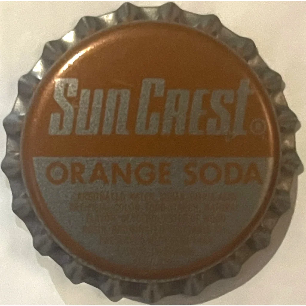 Vintage Sun Crest Soda Bottle Cap from 1970s Atlanta