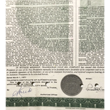 Rare 1971 Transocean Gulf Oil Bond Certificate Collectible