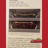 Vintage 1974 Pontiac Grand Am Dealer Brochure, Pontiac, MI, USA Icon, RIP 2010!