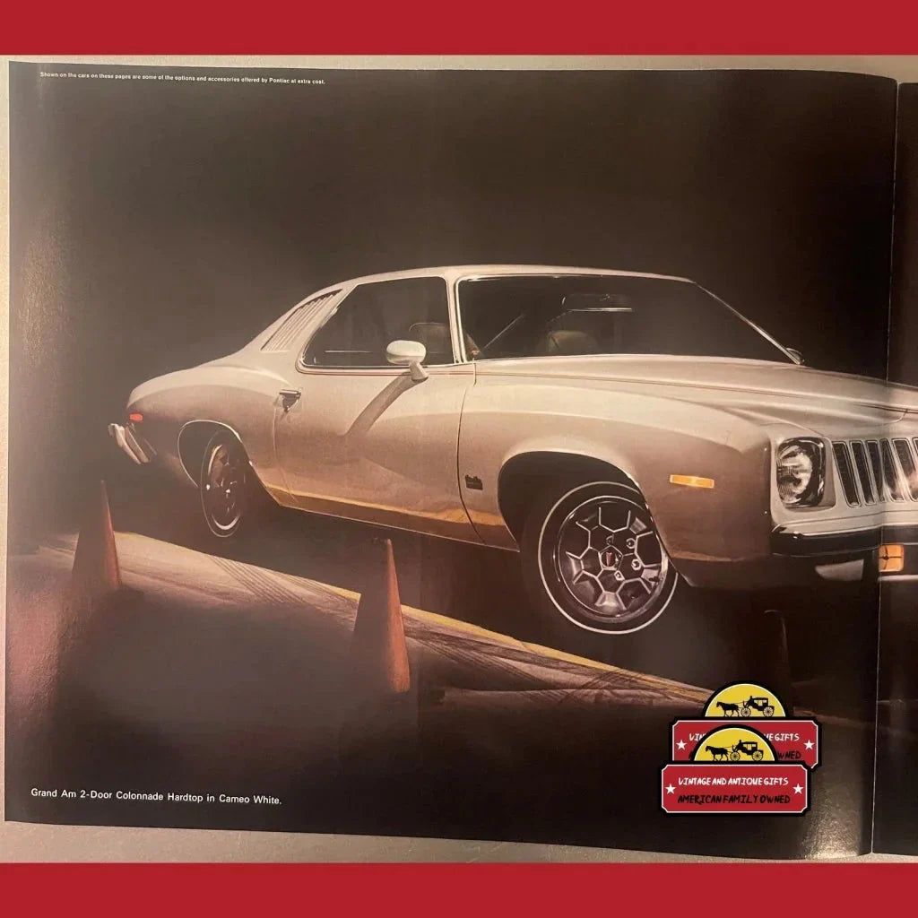 Vintage 1974 Pontiac Grand Am Dealer Brochure, Pontiac, MI, USA Icon, RIP 2010!