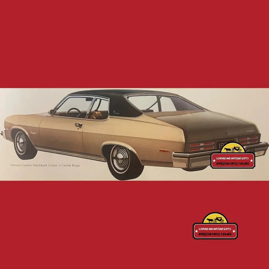 Rare 1974 Pontiac Ventura Dealer Brochure Showcases GTO Legacy