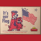 Patriotic Bicentennial Yogi Bear Stickers from 1975