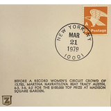 Rare 1979 Martina Navratilova Embossed Envelope Collectible