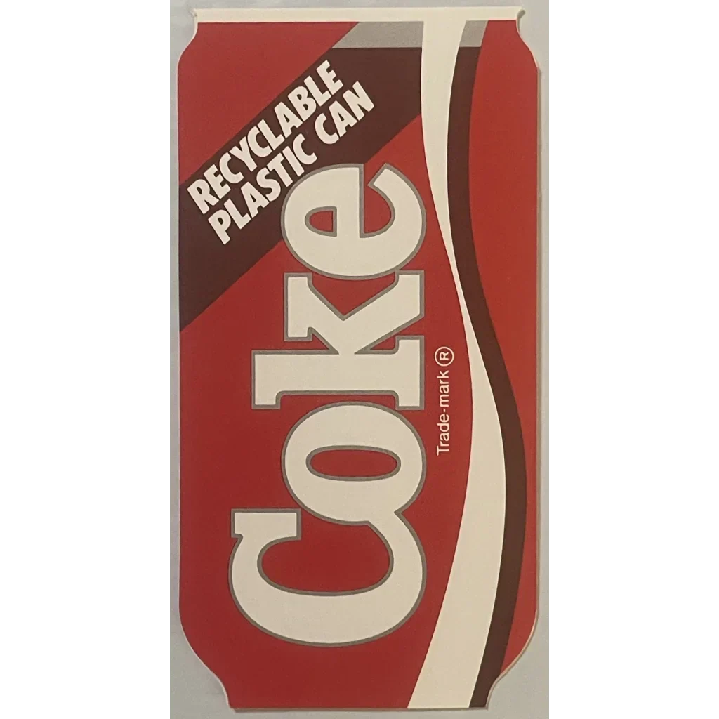 Rare 1985 Coca Cola Plastic Can Pamphlet Collectible