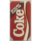 Rare 1985 Coca Cola Plastic Can Pamphlet Collectible
