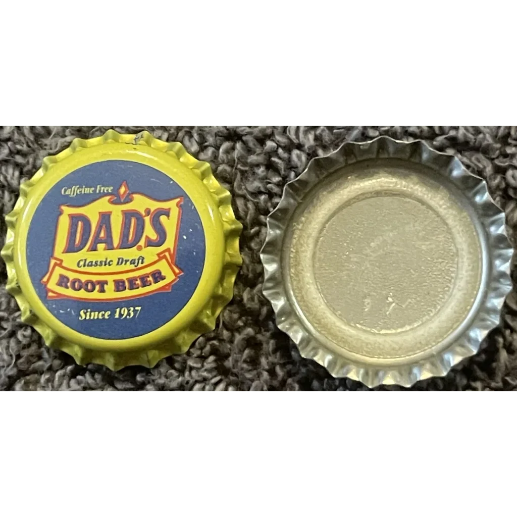 Rare 1980s Dads Root Beer Bottle Cap from Chicago and Jasper