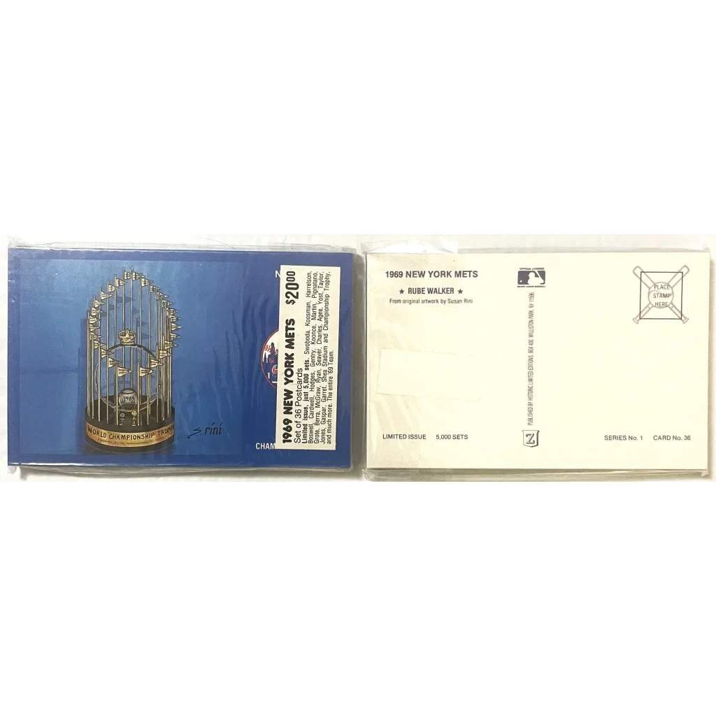 Rare 1980s Limited Edition 1969 NY Mets Postcard Set Unearthed