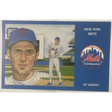 Rare 1980s Limited Edition Mets Postcard Featuring Art Shamsky