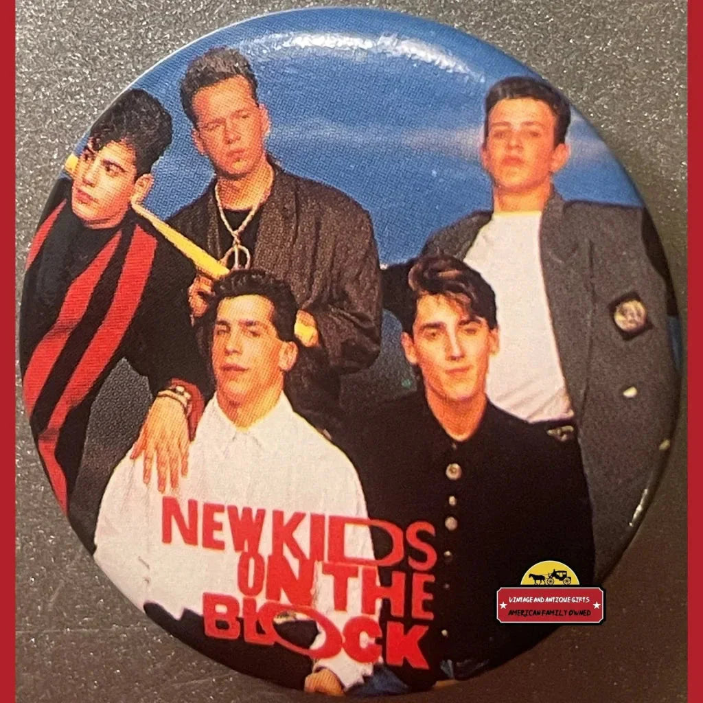 Rare 80s New Kids on the Block Pin Featuring Jordan Knight