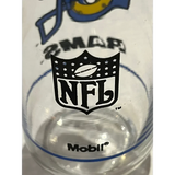 Rare Rams Collectible Glass Vintage 1980s NFL Mobil Set