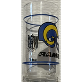 Rare Rams Collectible Glass Vintage 1980s NFL Mobil Set