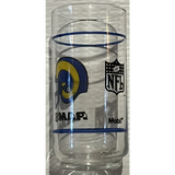 Rare Rams Collectible Glass Vintage 1980s NFL Mobil Set