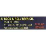 Rare Vintage 1980s Rock and Roll Beer Label from St. Louis