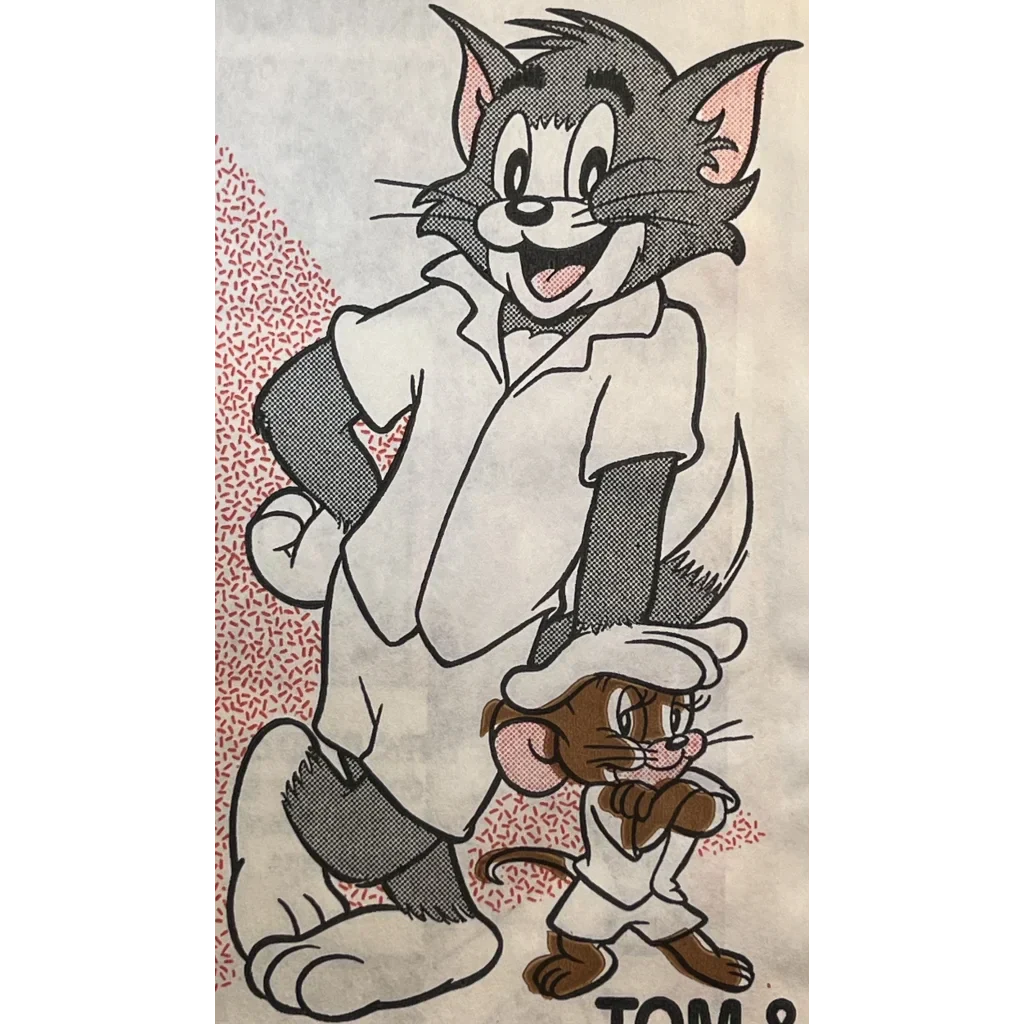 Vintage 80s Tom and Jerry Happy Meal Bag Nostalgic Antique Gift