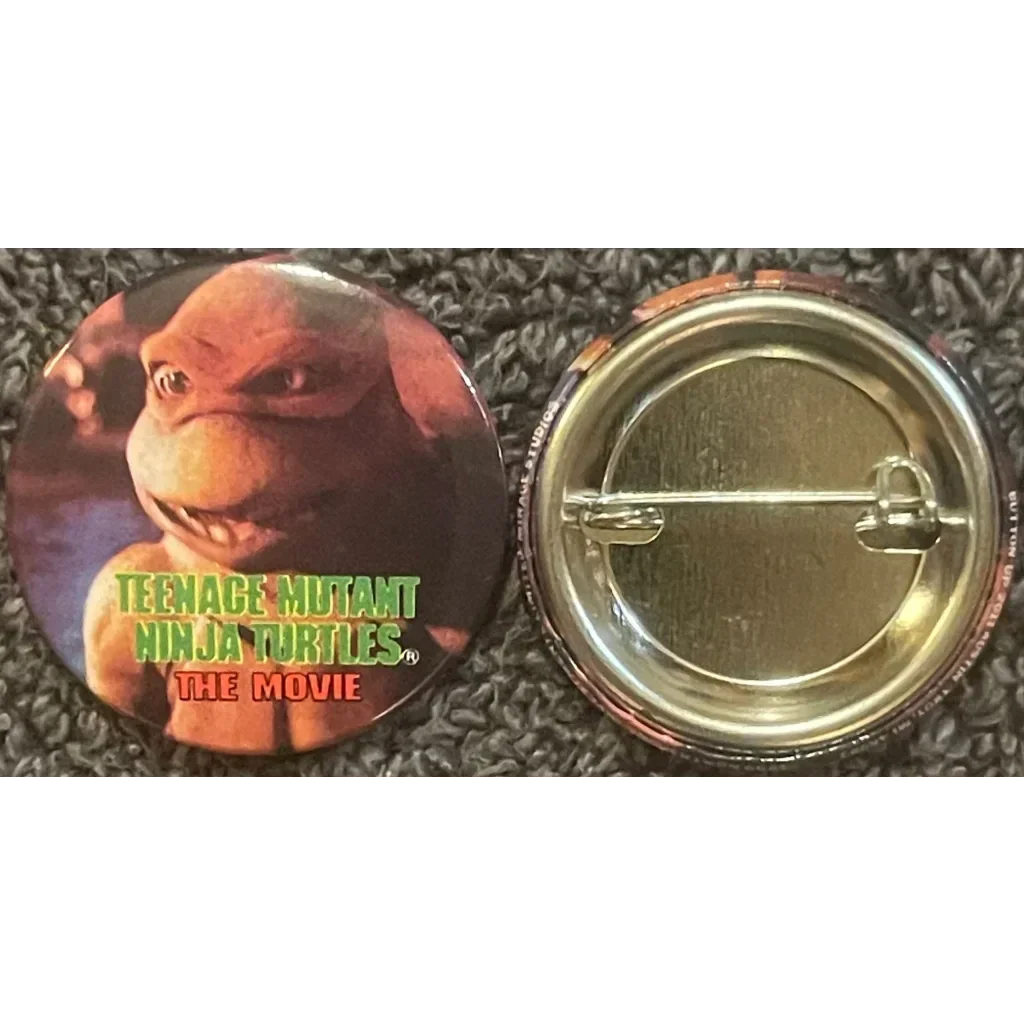 Rare 1990 Teenage Mutant Ninja Turtles Michelangelo Movie Pin