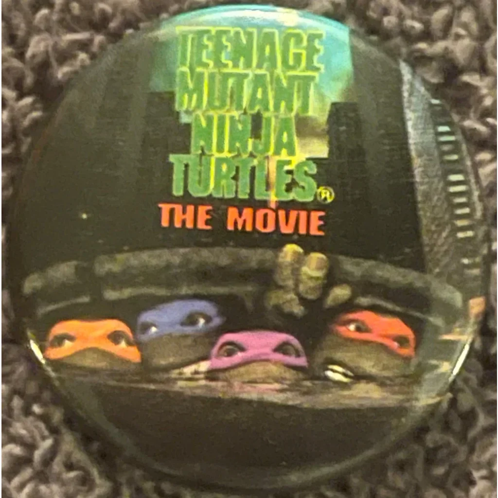 Vintage Teenage Mutant Ninja Turtles Movie Pin Collectible