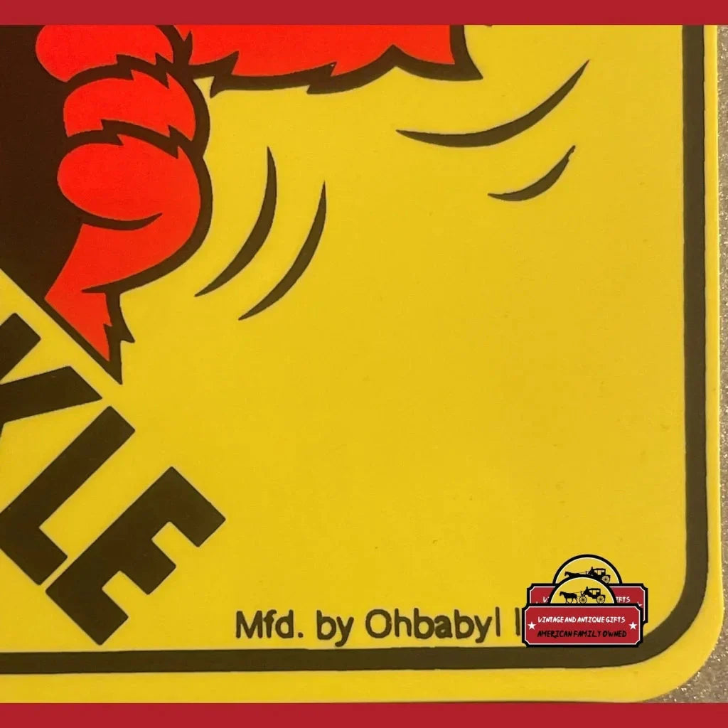 Vintage Sesame Street Elmo Window Sign Collectible