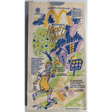 Rare 1991 McDonald's Happy Meal Bag with Classic Characters