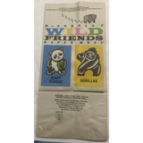 Rare Vintage 1990s McDonald's Happy Meal Bag with Wild Animals