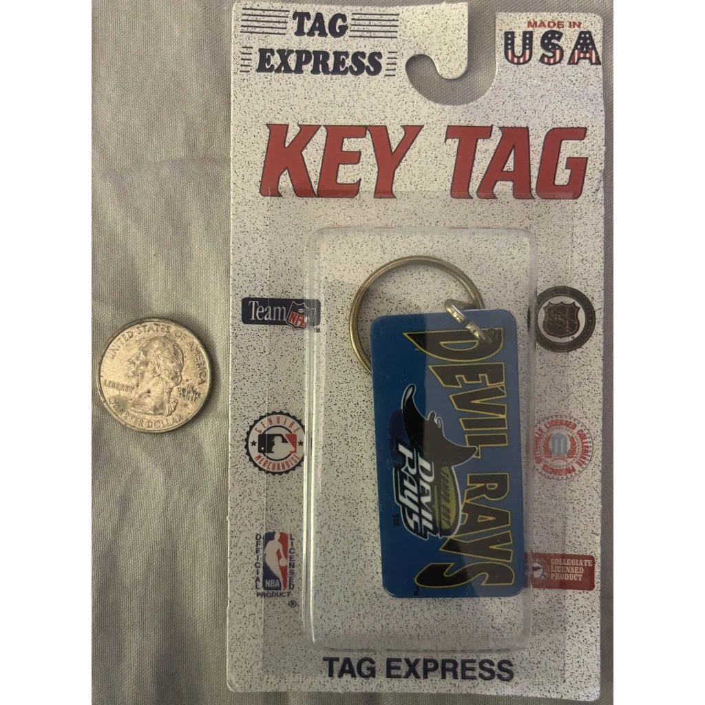Rare Tampa Bay Devil Rays 90s MLB Keychain Collectible