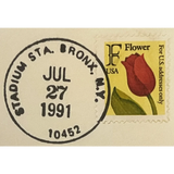 Rare 1991 Reggie Jackson Gold Embossed Yankees Collectible Envelope