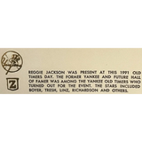 Rare 1991 Reggie Jackson Gold Embossed Yankees Collectible Envelope