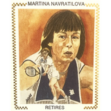 Rare Martina Navratilova Retires Tennis Envelope Collectible