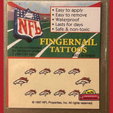 Retro NFL Fingernail Tattoos Denver Broncos 1997 Team Spirit