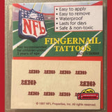 Vintage NFL Fingernail Tattoos San Francisco 49ers Fan Pack