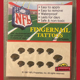 Vintage 1997 NFL Fingernail Tattoos Showcase Jacksonville Jaguars Pride