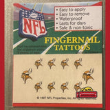 Rare 1997 Minnesota Vikings NFL Fingernail Tattoos Unleashed