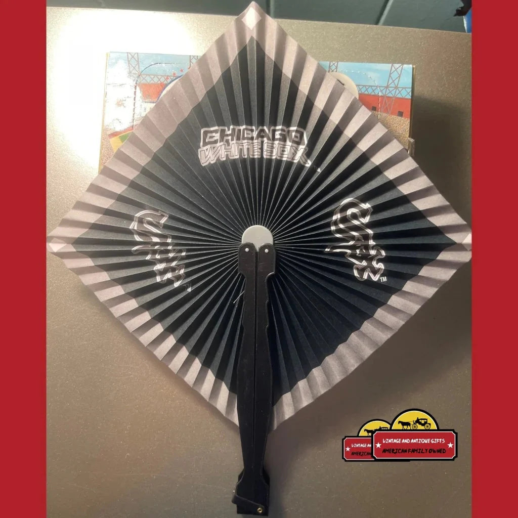 Vintage MLB Chicago White Sox Folding Fan 90s Baseball Collectible