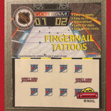 Retro NHL Fingernail Tattoos Bring Rangers Nostalgia to Life