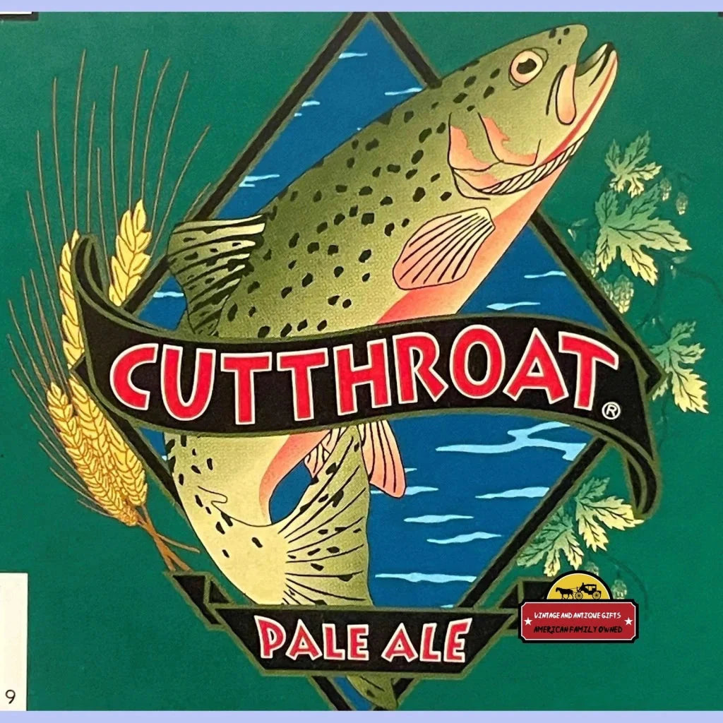 Rare Odell Brewing Cutthroat Pale Ale Label From 2000