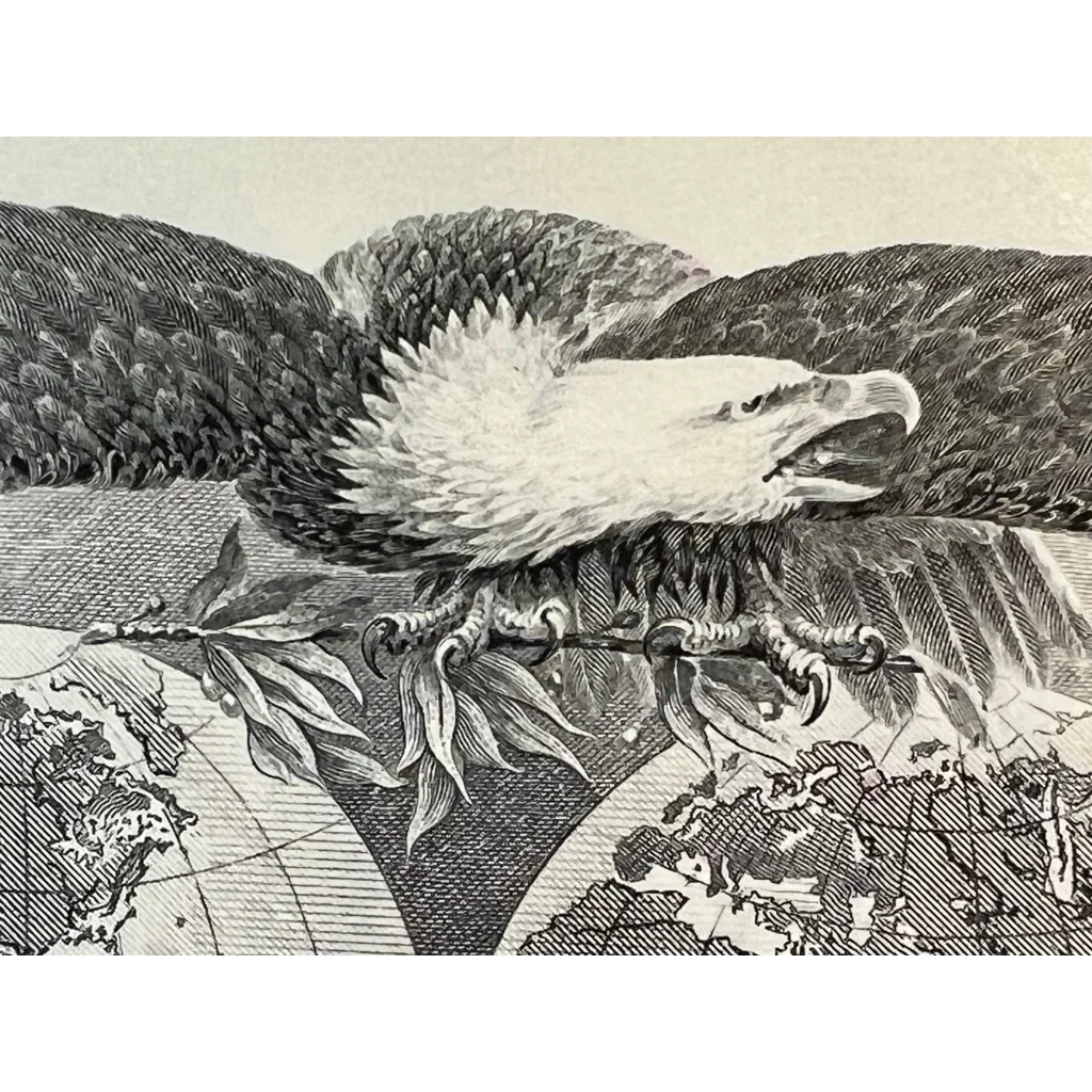 Rare Vintage Red Pan Am Stock Certificate Airline Collectible