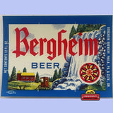 Rare Vintage Bergheim Beer Label Brings 60s Nostalgia to Life