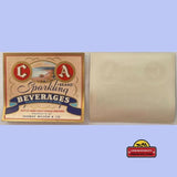 Rare 1930s C A Sparkling Beverages Antique Vintage Label