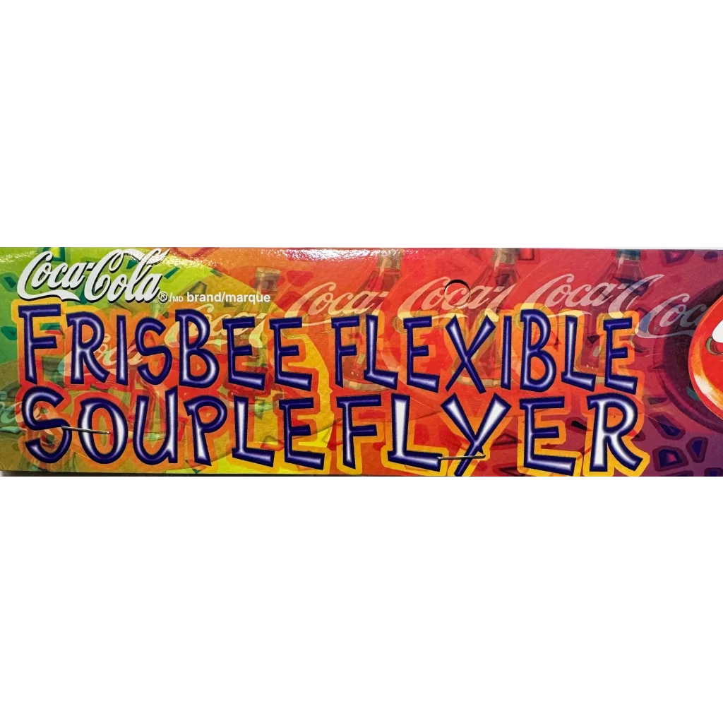 Vintage Coca-Cola Flexible Cloth Frisbee 1999 NOS Soda Collectible