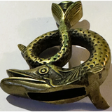 Vintage French Bronze Fish Candlestick Swims into Your Collection